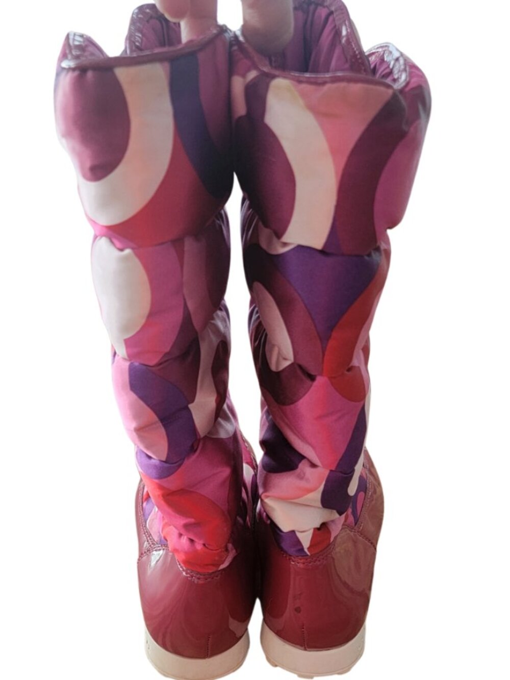 Coach JOLT Pink Signature C Logo Camo Print Silky Insulated Snow Boots - Picture 4 of 13